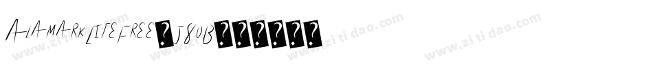 AlamarkLiteFree-J8oB字体转换