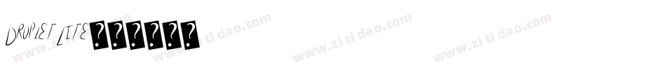 DropletLite字体转换