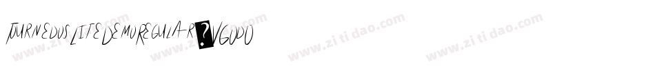 TournedosLiteDemoRegular-VGOd0字体转换