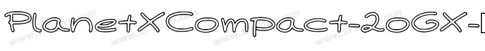 PlanetXCompact-2oGX字体转换