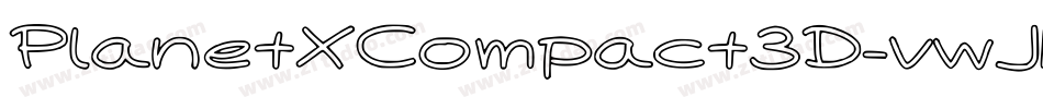 PlanetXCompact3D-vwJL字体转换