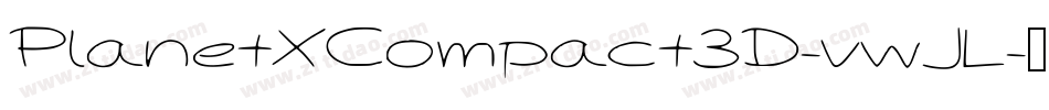 PlanetXCompact3D-vwJL字体转换