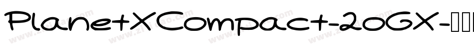 PlanetXCompact-2oGX字体转换