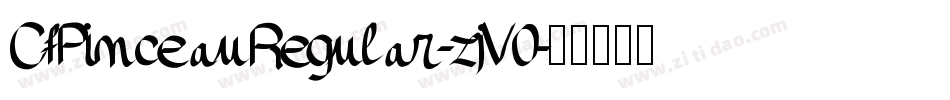 CfPinceauRegular-zjV0字体转换