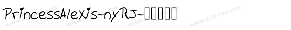PrincessAlexis-nyRJ字体转换