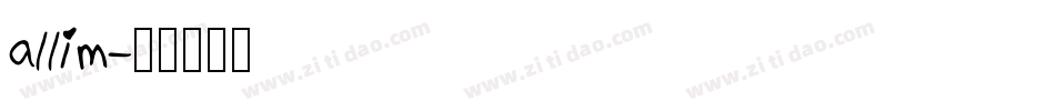 allim字体转换