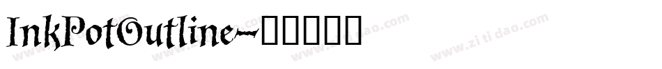 InkPotOutline字体转换