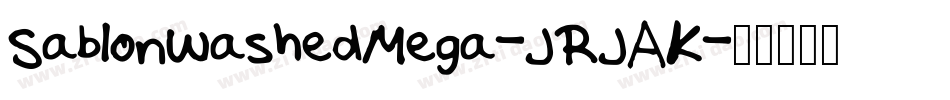 SablonWashedMega-JRJAK字体转换