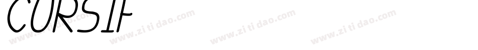 Cursif字体转换
