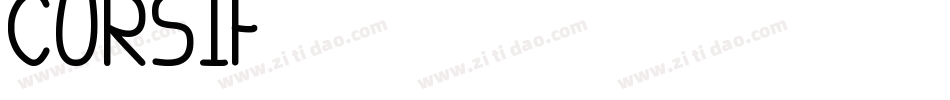 Cursif字体转换