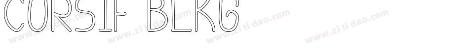 Cursif-BLKG字体转换