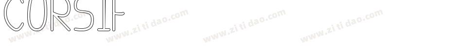 Cursif字体转换