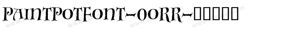 PaintPotFont-0oRR字体转换