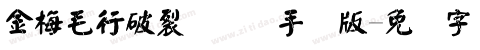 金梅毛行破裂国际码手机版字体转换