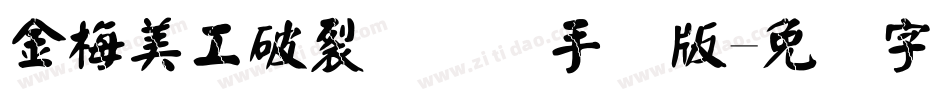 金梅美工破裂国际码手机版字体转换