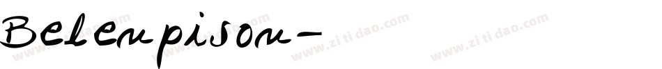 Belenpison字体转换