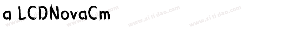 a_LCDNovaCm字体转换