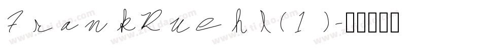 FrankRuehl(1)字体转换