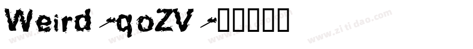 Weird-qoZV字体转换