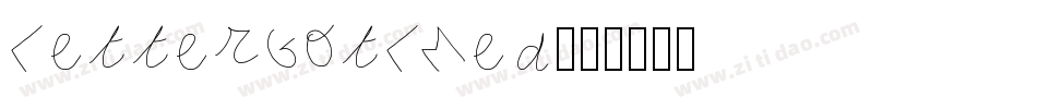 LetterGotLMed字体转换
