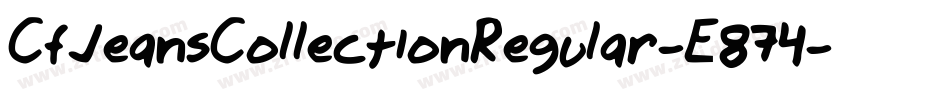 CfJeansCollectionRegular-E874字体转换