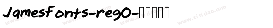 JamesFonts-regO字体转换