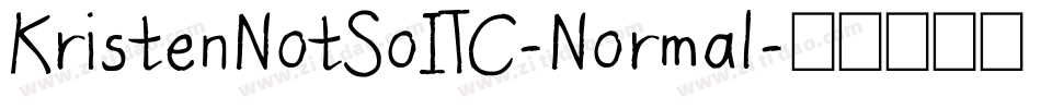 KristenNotSoITC-Normal字体转换