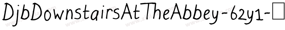 DjbDownstairsAtTheAbbey-62y1字体转换
