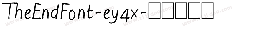 TheEndFont-ey4x字体转换