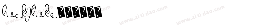 Luckyluke字体转换