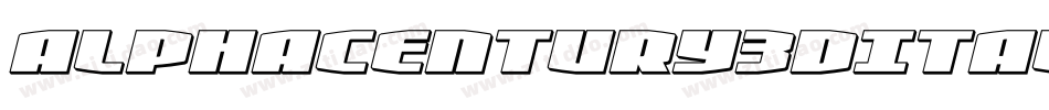 AlphaCentury3DItalic-1G9oL字体转换