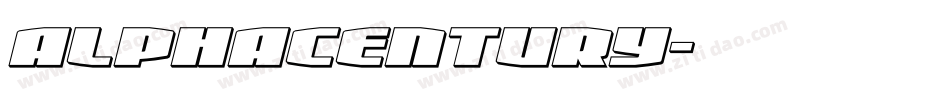 alphacentury字体转换