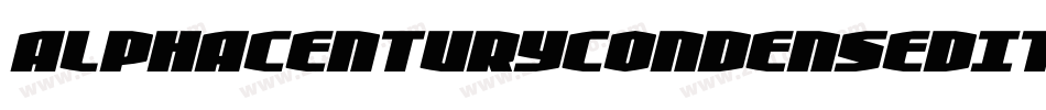 AlphaCenturyCondensedItalic-d9KlR字体转换
