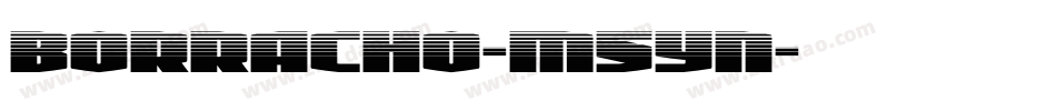 Borracho-M5Yn字体转换