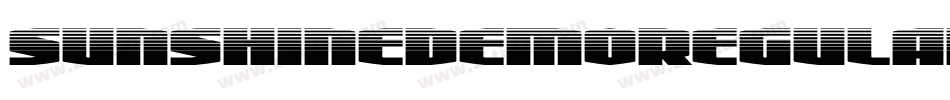 SunshineDemoRegular-JRWYn字体转换