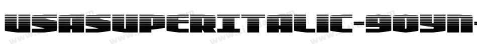 UsaSuperItalic-9OYn字体转换