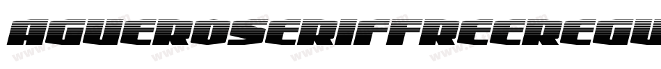 AgueroSerifFreeRegular-BW0y5字体转换
