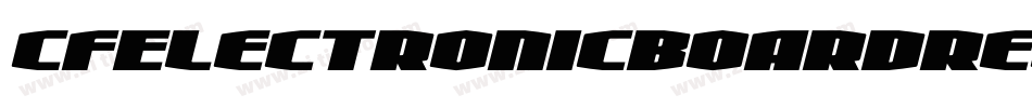 CfElectronicBoardRegular-a8MR字体转换