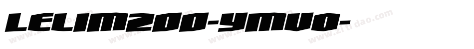Lelim200-YMvO字体转换