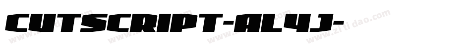 Cutscript-aL4J字体转换