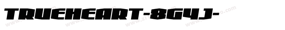Trueheart-8G4J字体转换
