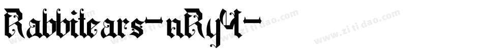 Rabbitears-nRyY字体转换