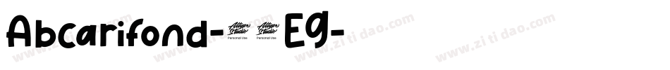 Abcarifond-39EG字体转换