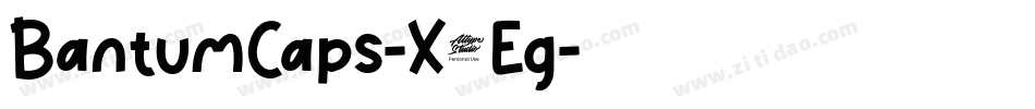 BantumCaps-X5Eg字体转换