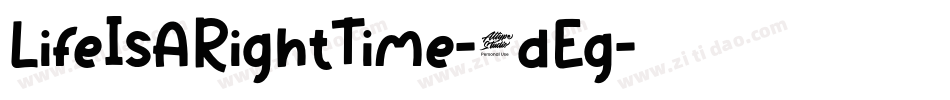LifeIsARightTime-8dEg字体转换