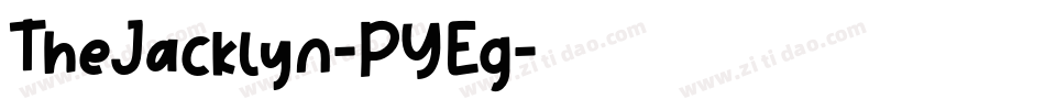 TheJacklyn-PYEg字体转换
