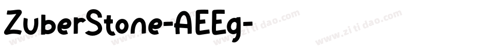 ZuberStone-AEEg字体转换
