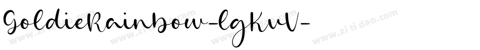 GoldieRainbow-lgKvV字体转换