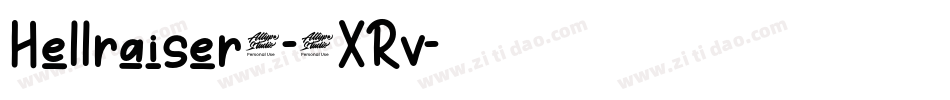 Hellraiser3-1XRv字体转换 Hellraiser3-1XRv字体转换
