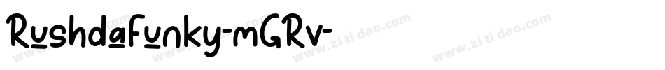 RushdaFunky-mGRv字体转换